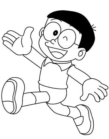 Tranh Tô màu nhân vật Nobita 