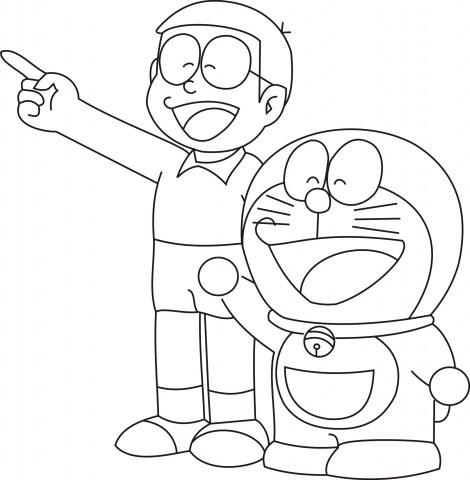 Tranh Tô màu Nobita
