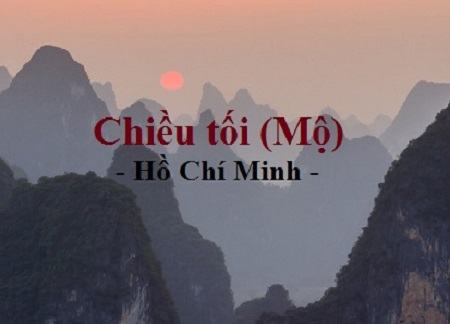Lập dàn ý bài thơ Chiều tối (Mộ)