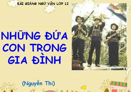 Mở bài Những đứa con trong gia đình 