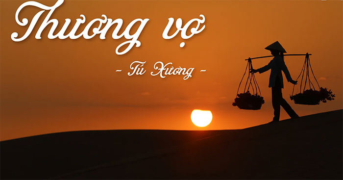 Phân tích 2 câu luận bài Thương vợ đầy đủ nhất