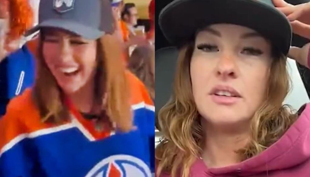 Oilers Fan Flashes Crowd Unedited Video During NHL Game